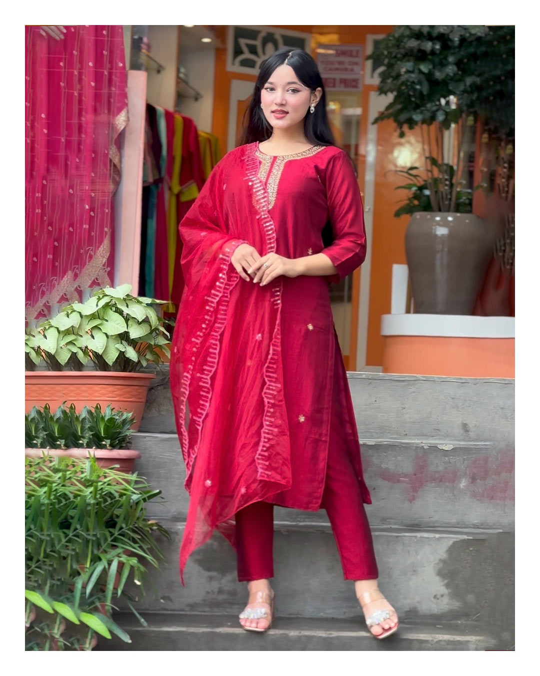 Straight Kurthi Set